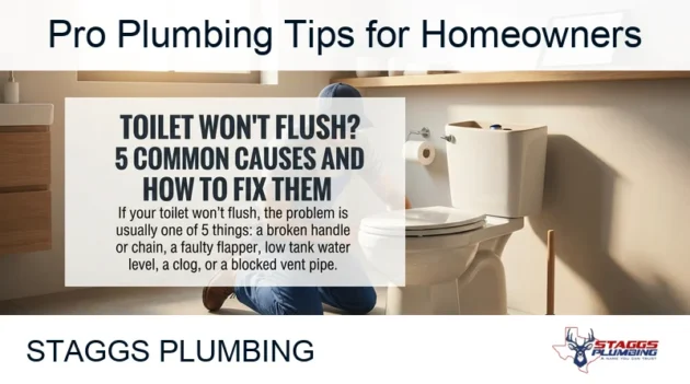 Toilet Won’t Flush? 5 Common Causes and How to Fix Them