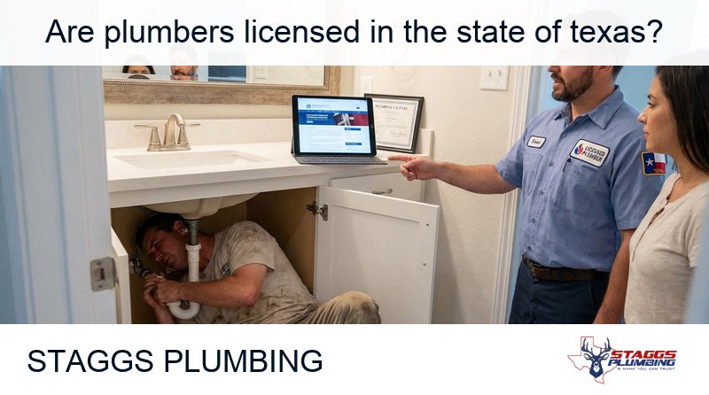 Comprehensive guide to Texas plumbing licensing explaining the four license types (Master plumber, Journeyman, Tradesman Limited, and Plumbing Inspector), licensing requirements from TSBPE, verification methods, minimum liability insurance, plumbing code compliance, permit requirements, risks of hiring unlicensed plumbers including failed inspections and insurance claim denial, and essential questions to ask before hiring a licensed plumber in Plano Texas.