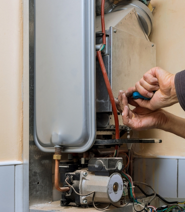 Water heater repair — thermostat, element, and gas valve service